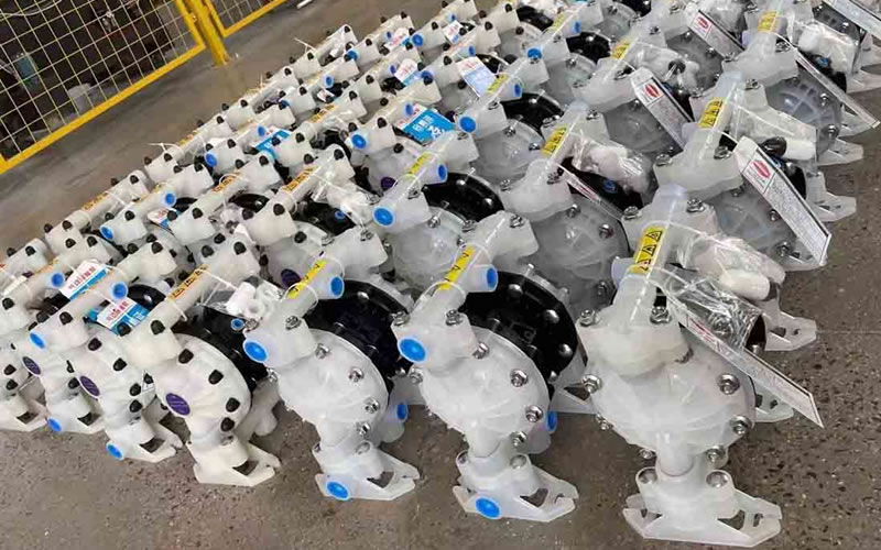 A corner of the company's warehouse
